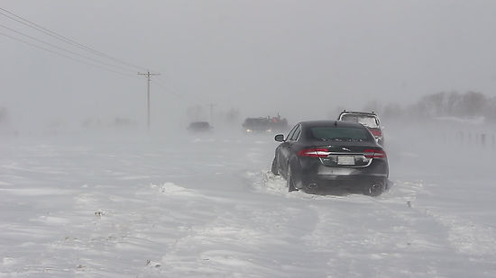 Trapped & Abandoned Vehicles During Ontario Blizzard